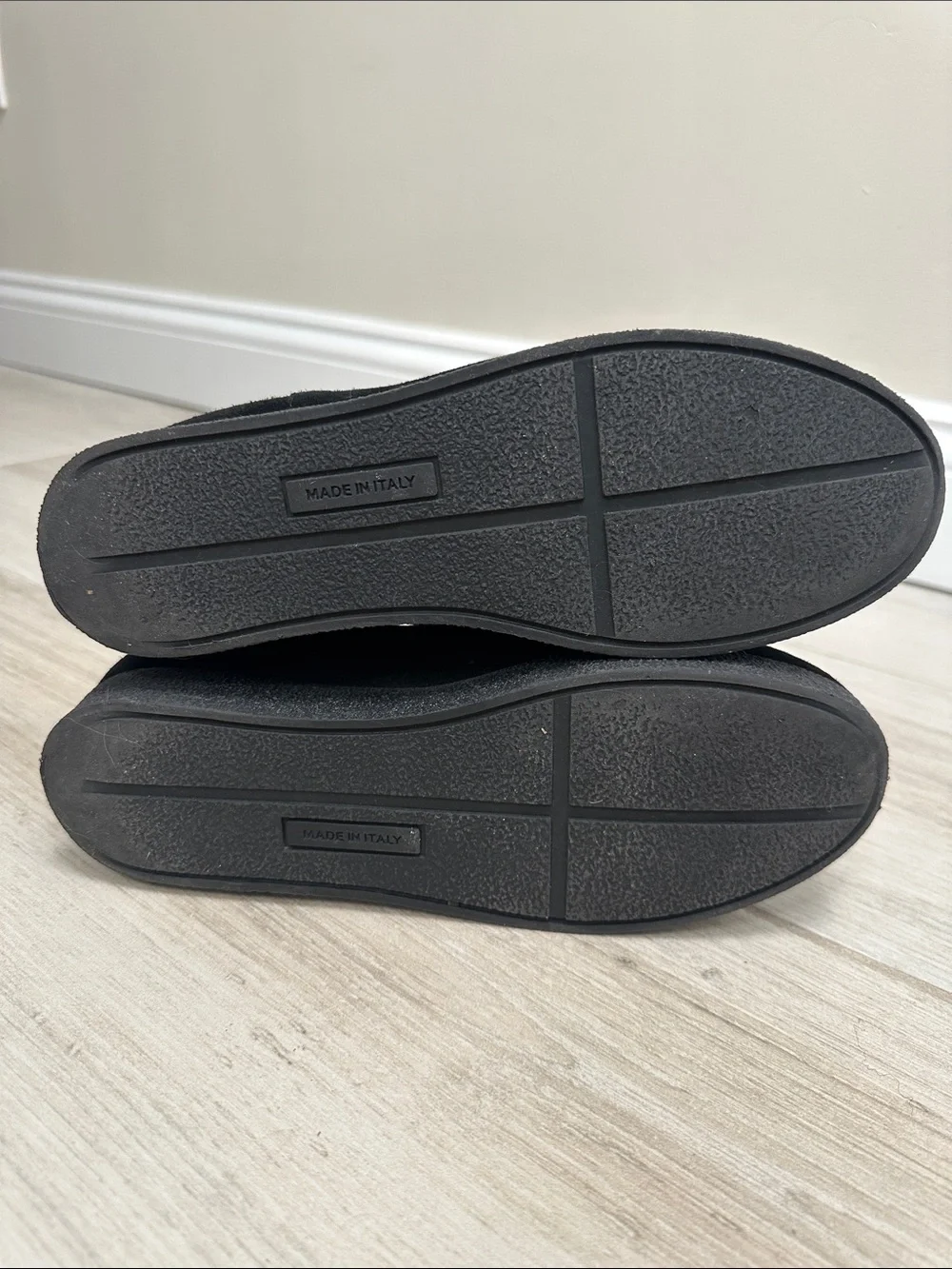 Barneys New York Black Suede Platform Chelsea Boots